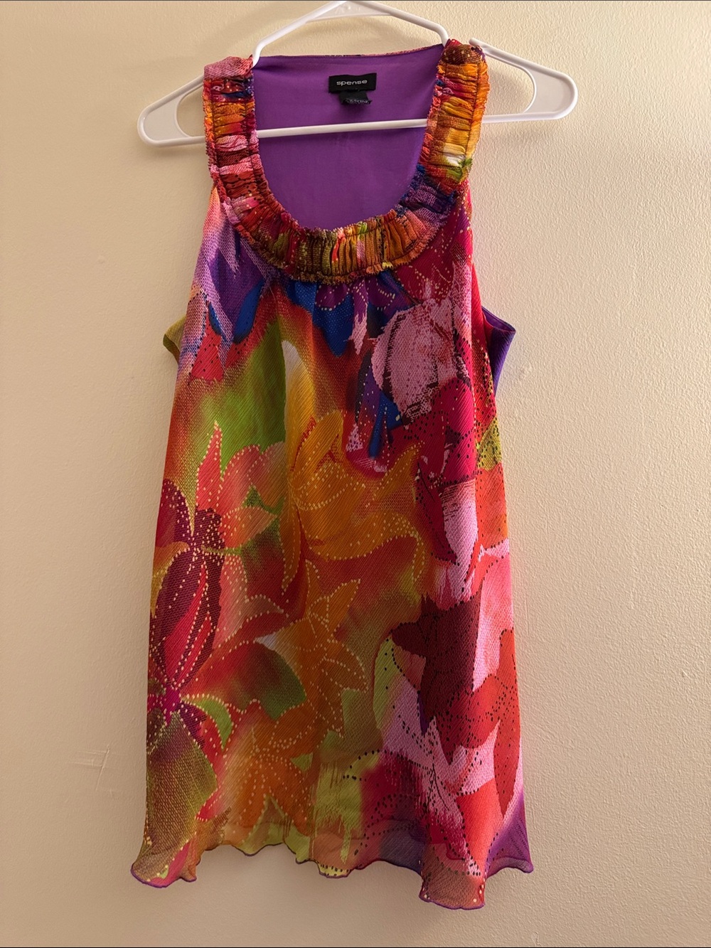 SPENSE Y2K Floral Multicolor Tank